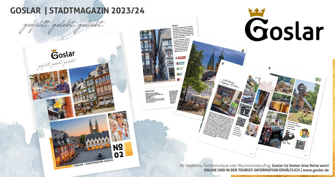 Stadtmagazins für Goslar mit der Abildung einzelner Seiten