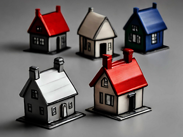 Mehrere Miniatur -Häuser 