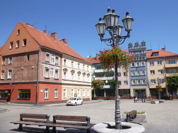 La centra Placo Rathausplatz Rynek von außen