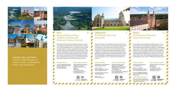 Broschüre UNESCO-Welterbestätten zwischen Harz und Weser